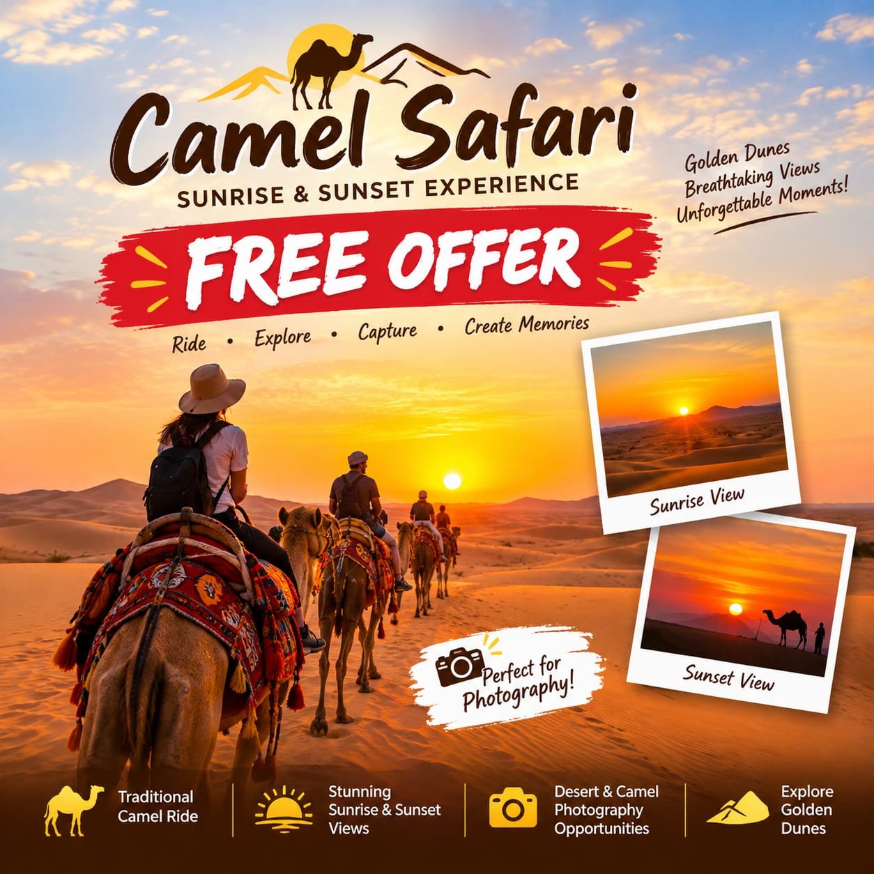 September offer room with camel safari Free 